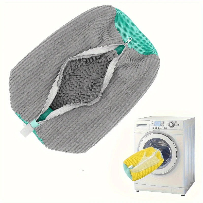 1/2PCS Washing Shoes Bag Cotton Laundry Fluffy Fibers Easily Remove Dirt Washing Bags Anti-Deformation Shoes Clothes Organizer